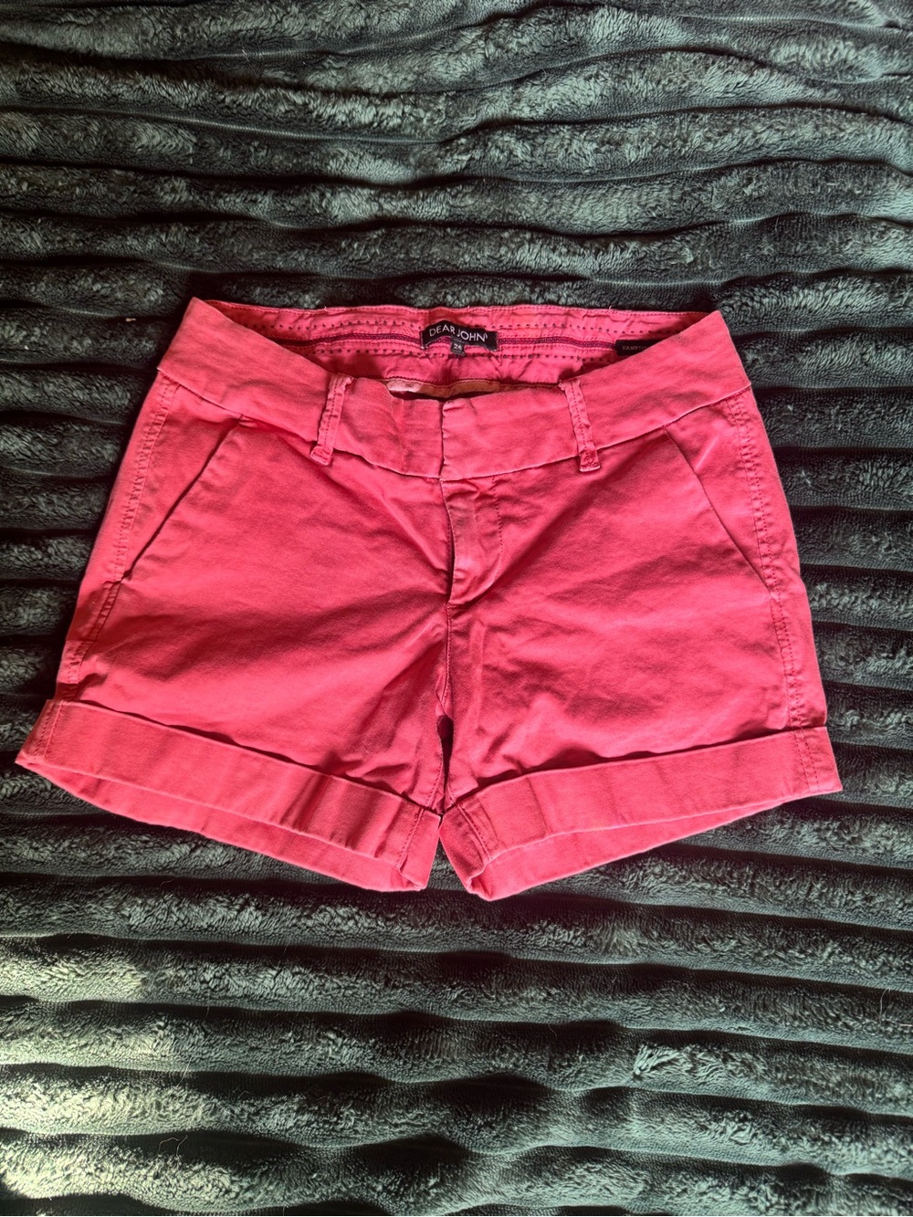 Dear John Hot Pink Cuffed Casual Shorts